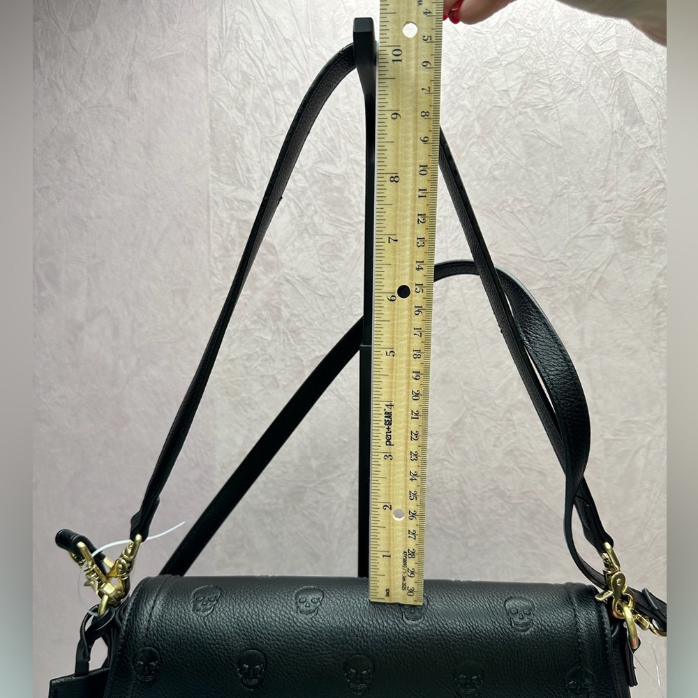 Betsey Johnson XOMarci Skull Embossed Crossbody Bag - Black - Picture 5 of 16